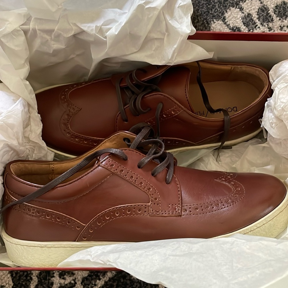 Donald/Pliner Murphy leather shoes Cedar-color 8.5M